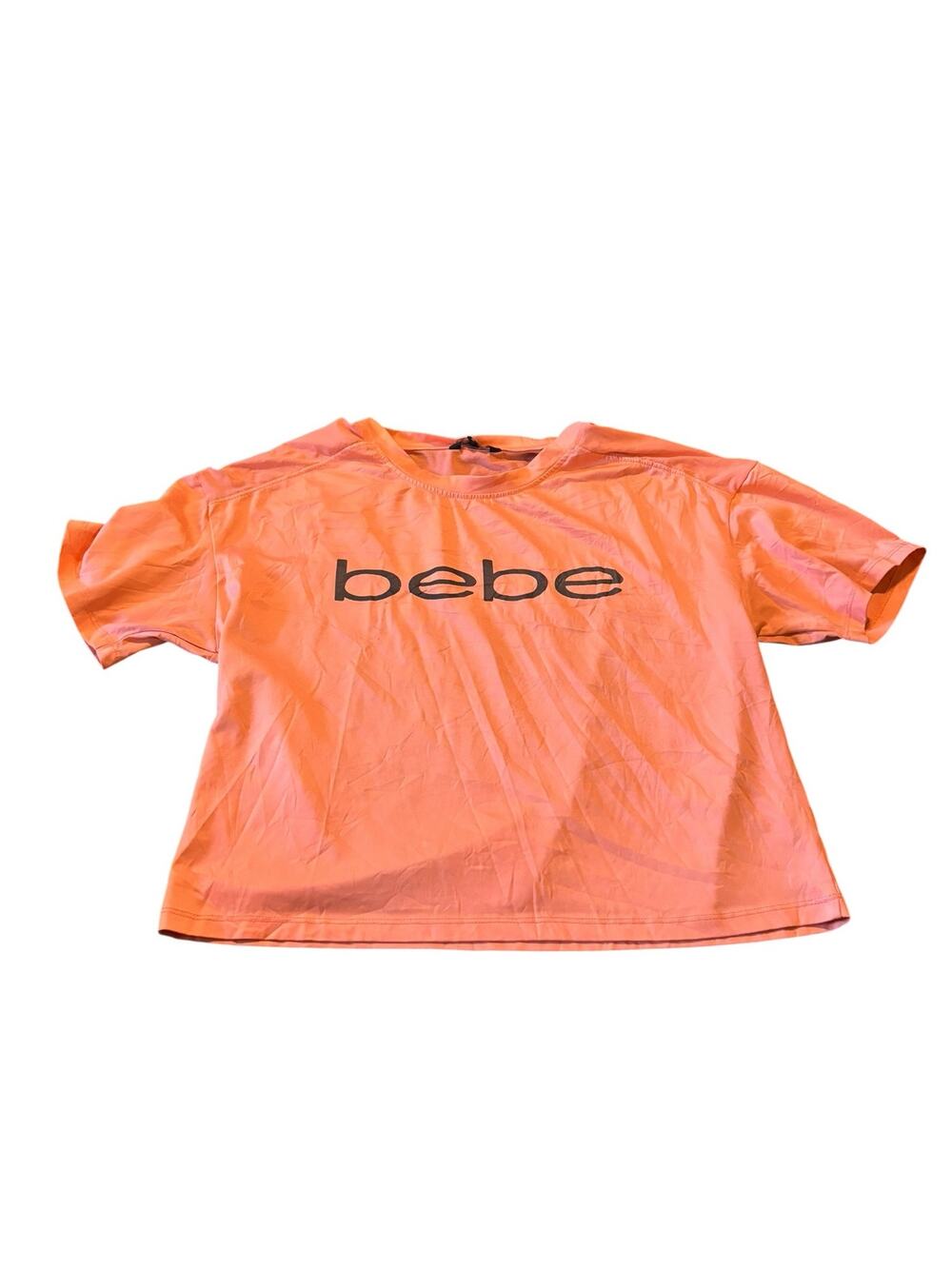 bebe Orange Athletic Top Size M Cropped